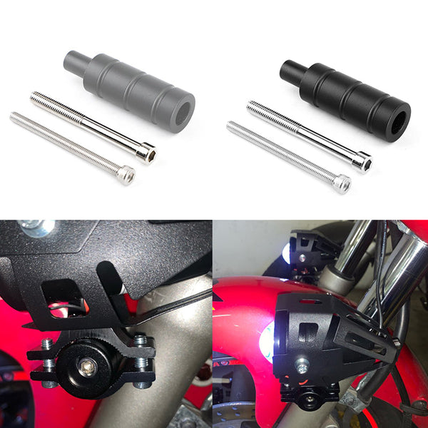 Areyourshop aluminio M8 M6 motocicleta faro luz antiniebla soporte extensor varilla de soporte