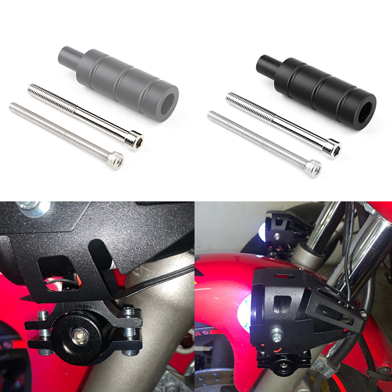 Areyourshop Aluminium M8 M6 Motorsykkel Frontlykt Tåkelys Bracket Extender Støttestang