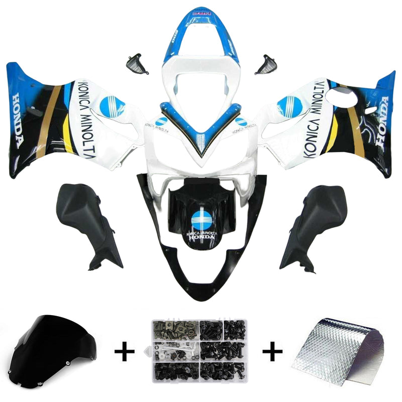 Amotopart Honda CBR600 F4i 2001-2003 Juego de carenado Cuerpo Plástico ABS