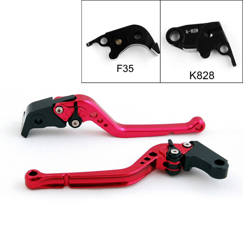 Długie dźwignie sprzęgła hamulca do Kawasaki ZX636R / ZX6RR 2005-2006 Czarne Generic