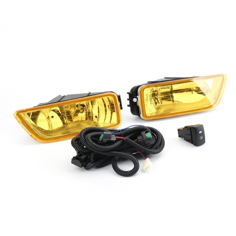 Luz antiniebla de lente amarilla + interruptor para Honda Accord 2003-2007/Acura TL genérico 2004-2008