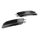 2PCS Front Nebelscheinwerfer Abdeckung Lünette Grill Grille Fit Audi A6 4G C7 2012-2015