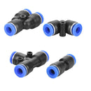 40 stk Quick 6 mm OD 1/4" plastik pneumatisk tryktilslutning Luftledningsfittings