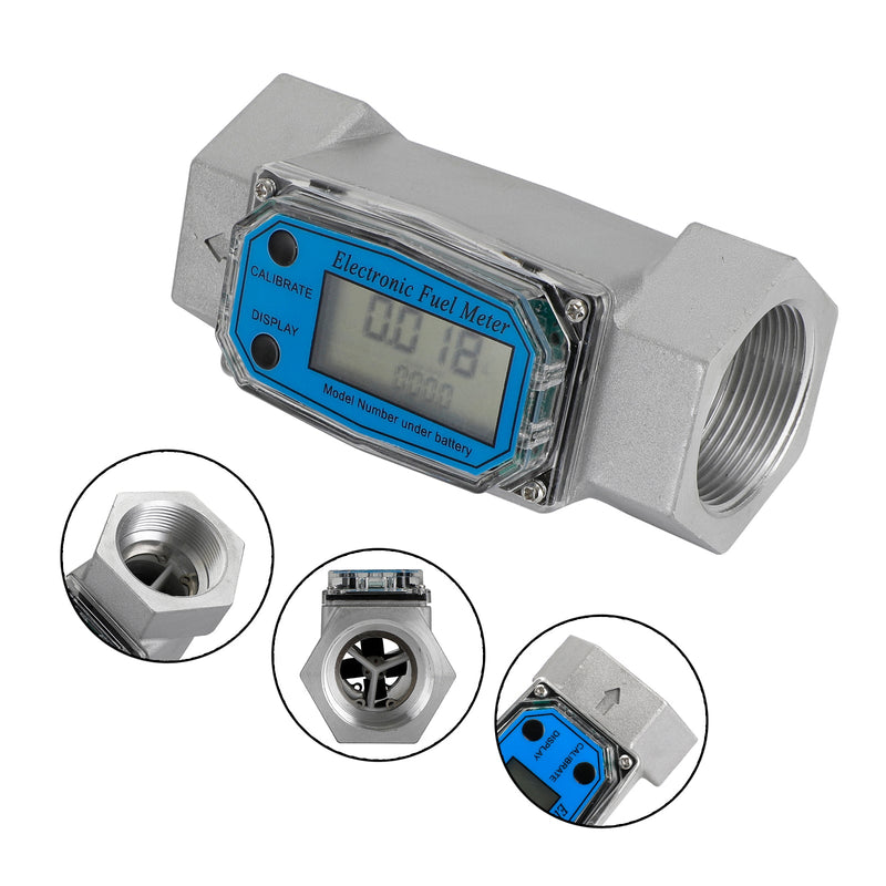 Turbin Digital Diesel Drivstoff Flow Meter Oval Gear Flow Meter BSPT/NPT