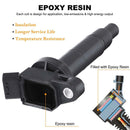 2010 Toyota Corolla L4 2.4L 4x Zündspule + Zündkerze UF333 UF494