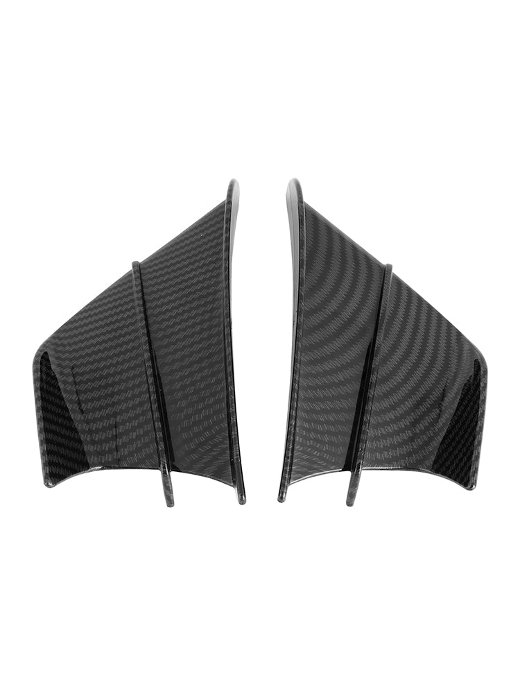 Winglet Wind Fin Aerodynamisk Kit Spoiler Trim Cover for Motorsykkel Universal