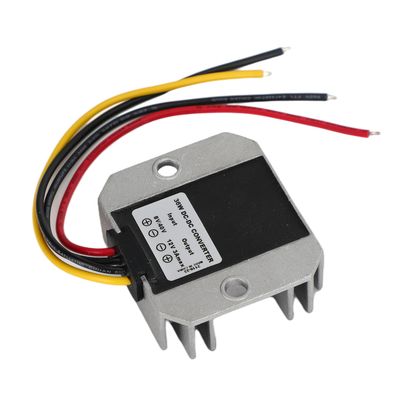 Przetwornica napięcia DC/DC moduł regulatora napięcia 8V/40V na 12V 3A 36W