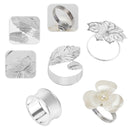 6-12ST Servettringar Blomma Servetthållare Servettspänne