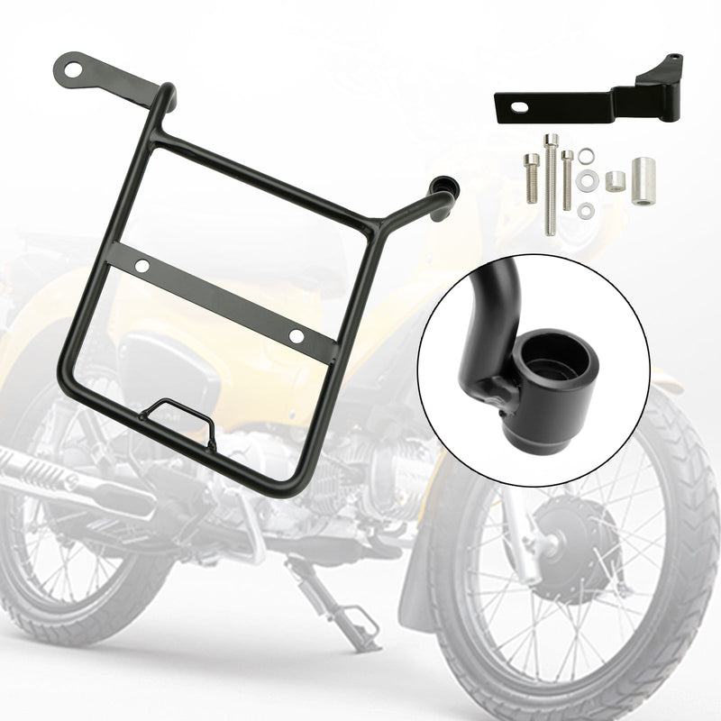 Soporte de montaje de alforjas laterales Honda CROSS CUB SUPER CUB, negro