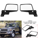 Par de espejos retrovisores LH + RH para Toyota LandCruiser 70 75 78 Series Ute 1985-2007 Genérico