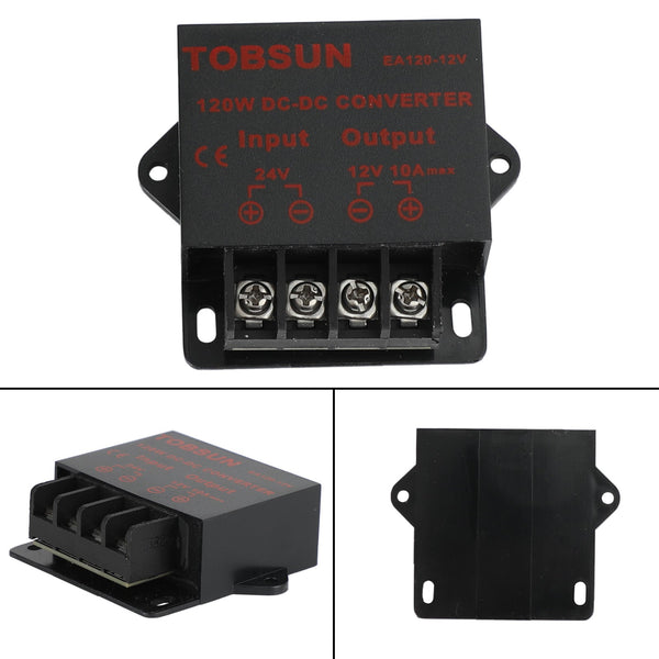 DC 24V steg till DC 12V 10A 120W spänningsregulator reducer effektomvandlare