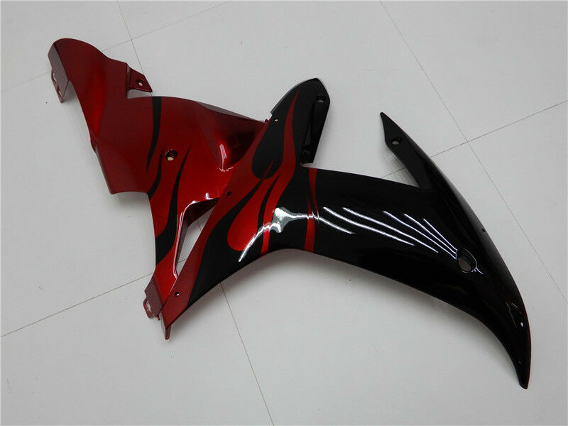 ABS-Spritzguss-Verkleidungsset passend für Yamaha YZF R1 2002 2003 Schwarz Rot Generic