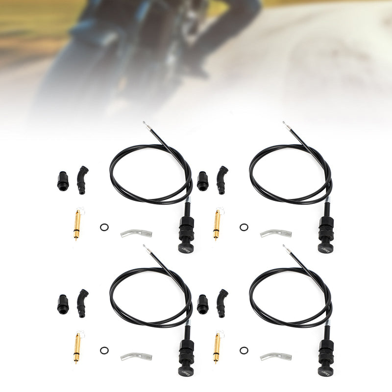 4x Honda Rancher TRX350 FM TM 2000-2006 Kit de êmbolo de cabo de estrangulamento de carburador