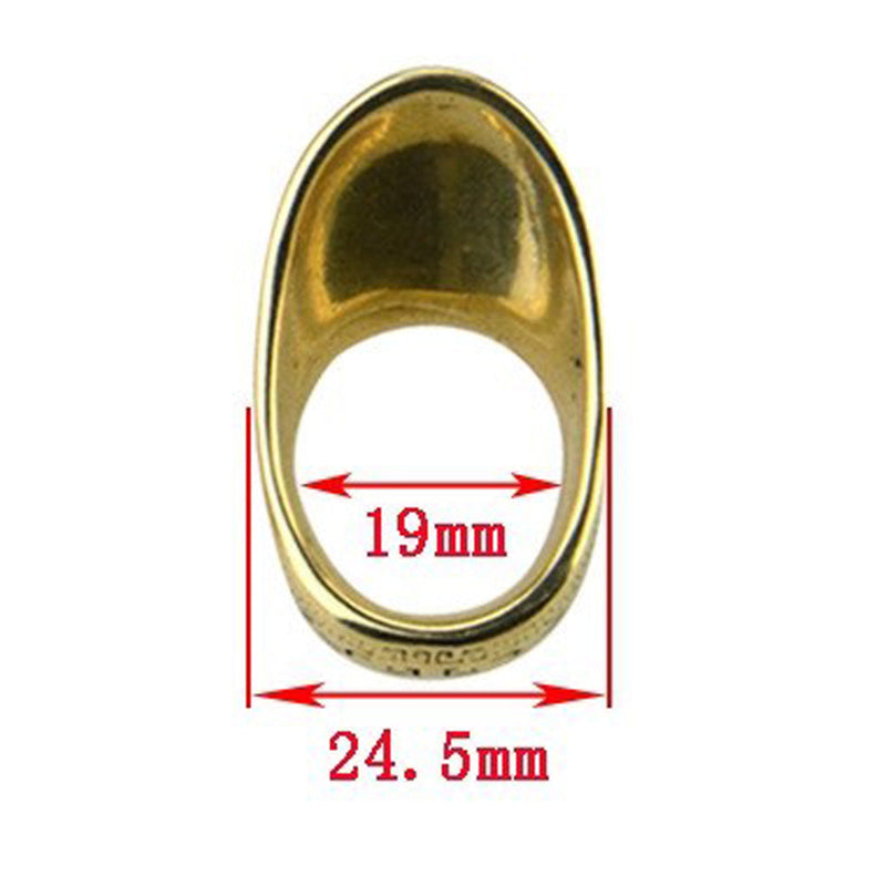 Tiro con Arco 19mm cobre pulgar anillo dedo protector equipo protector arco caza