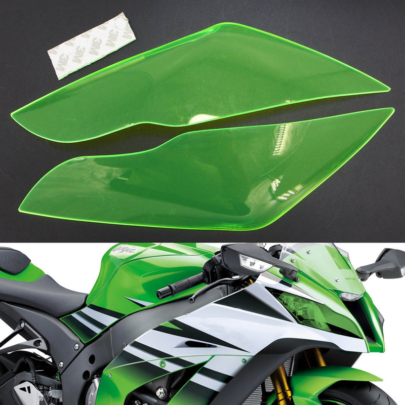 Osłona przedniego reflektora odpowiednia dla Kawasaki Zx-10R Zx10r 2011-2015 Smoke Generic