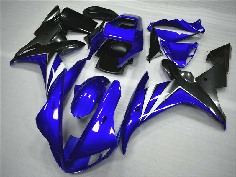 Kit de carenagem de plástico ABS injetado para Yamaha YZF R1 2002-2003 azul brilhante genérico