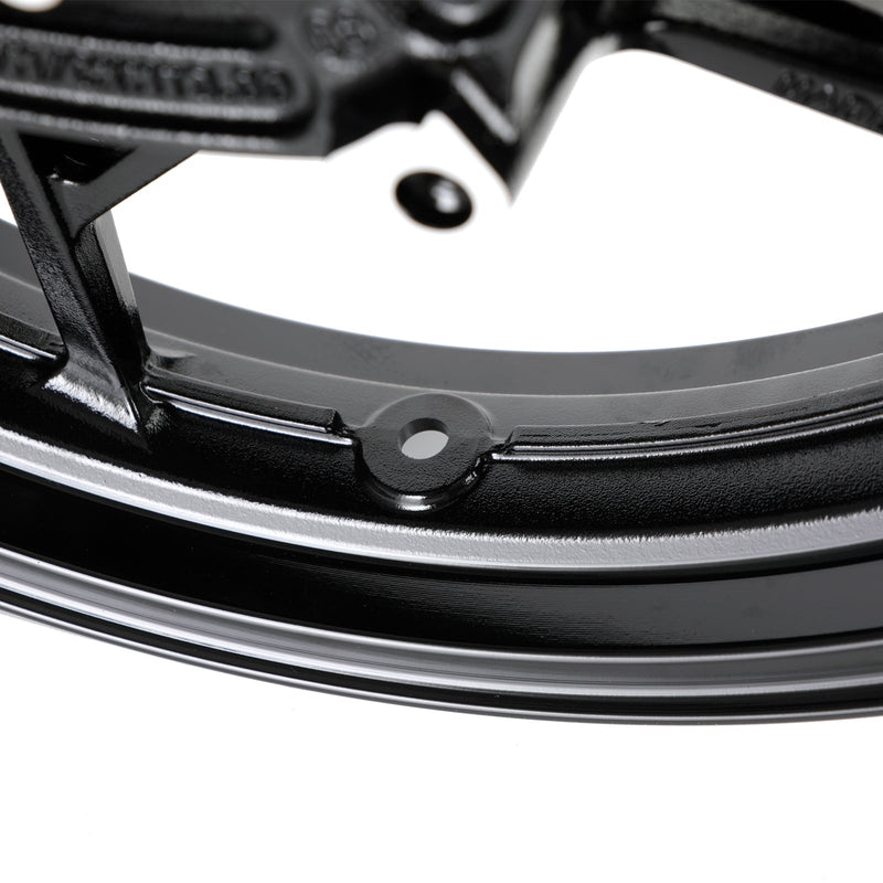 Glänzend schwarze Vorderradfelge, passend für Kawasaki EX 400 G Ninja 400 / ABS / Z 400 2018 2019 2020 2021 2022 2023