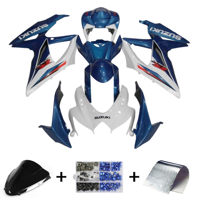 2008–2010 Suzuki GSXR 600/750 K8 Einspritzverkleidungs-Set, Karosserie, Kunststoff, ABS