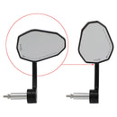 Svart 7/8" tilpasset CNC aluminium motorsykkel motorsykkel 22 mm styre endespeil Generisk