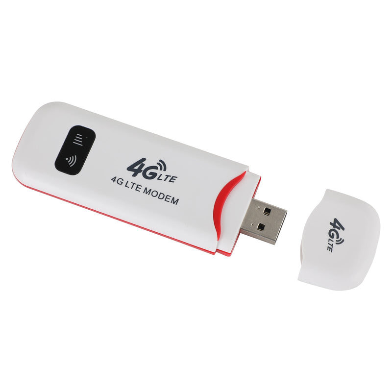 4G LTE Trådlös router WiFi Mobilt bredbandsmodem USB Dongle Olåst Vit