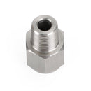 Adaptador de medidor de pressão de óleo de aço inoxidável fêmea de 1/8 "NPT macho para M10x1.0