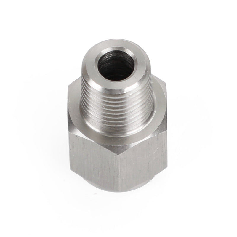 1/8" NPT hane till M10x1.0 hona rostfritt stål oljetrycksmätare Adapter