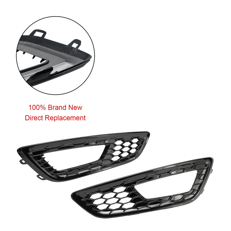 2PCS Frontstoßstange Nebelscheinwerfer Lampenabdeckung Lünette Gitter passend für Ford Focus 2015-2018
