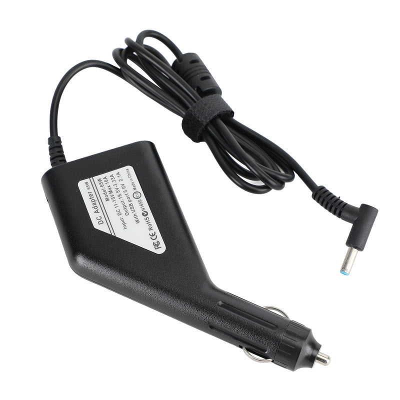 Carregador adaptador de energia para carro 65 W para notebook Dell 4,5 x 3,0 mm 19,5 V 3,33 A