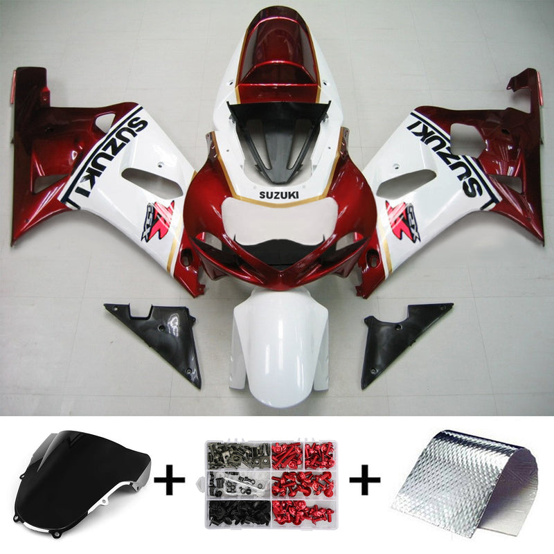 Suzuki GSXR600 2001-2003 kit carenado cuerpo plastico ABS