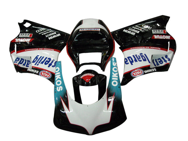 Kåpa till Ducati 996 1996-2002 Svart Vit Sterilgarda Racing Generic