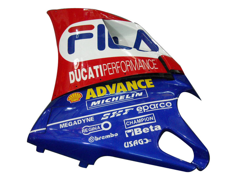 Owiewki do Ducati 996 1996-2002 Czerwony Biały Niebieski Fila Racing Generic