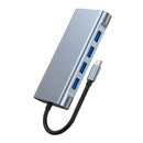 11 en 1 USB-C Tipo C Salida HD 4K USB 3.0 HD Adaptador HUB Base multifunción
