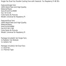 Double Dual Cooling Fan Quadratisches Lüfter Modul mit Kühlkörper für Raspberry Pi 4B 3B+