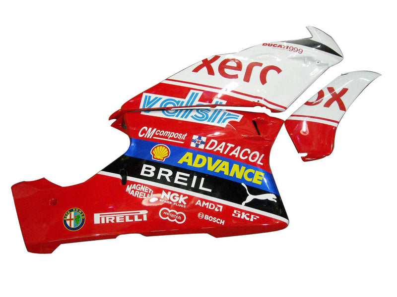 Fairings for Ducati 999 2003-2004 Rød og hvit Xerox Racing Generic