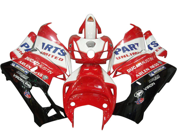 Kåpa för 2003-2004 Ducati 999 Röd & Svart Ducati Austin Racing Generic