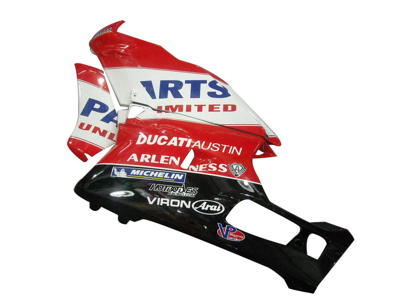 Owiewki na lata 2003-2004 Ducati 999 czerwono-czarne Ducati Austin Racing Generic