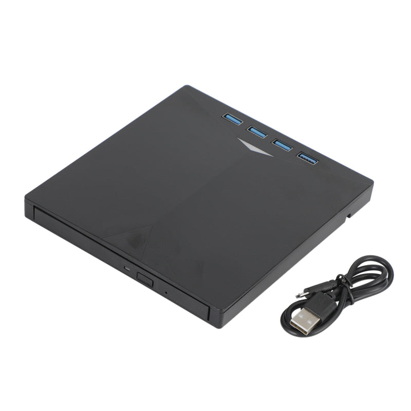 7-in-1 ulkoinen DVD-asema - USB 3.0 ja USB Type-C - Yhteensopiva kannettavan tietokoneen, pöytätietokoneen ja Mac OS:n kanssa - Kannettava poltin ja lukulaite CD-, DVD- ja Blu-ray-levyille