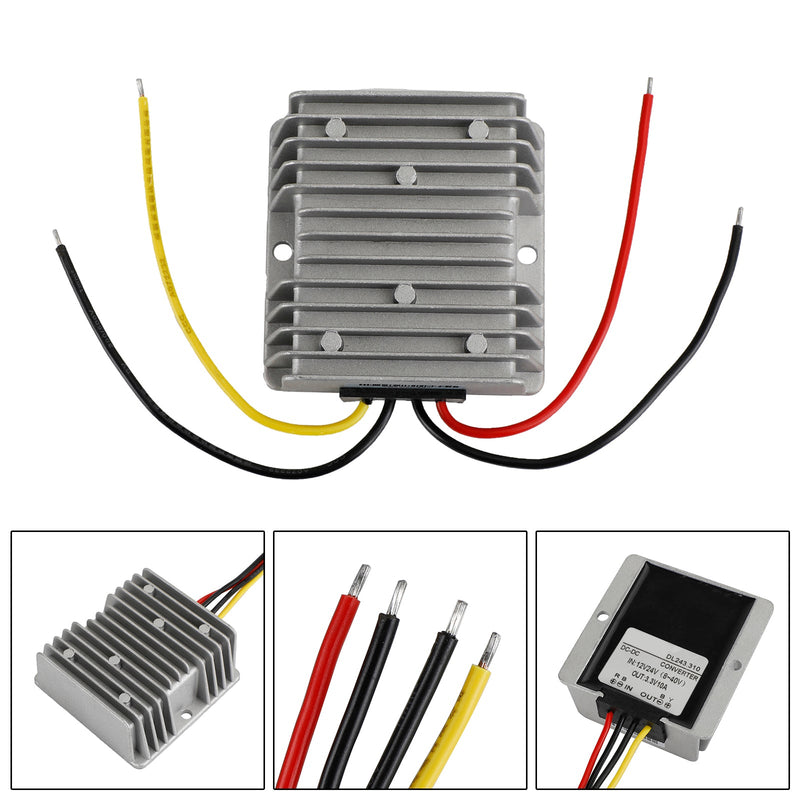 DC/DC Buck Converter 12V/24V till 3,3V 10A regulatorströmmodul