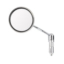 Espejos de extremo de manillar cromados para motocicleta Cafe Racer Old School Clubman 22 mm genéricos