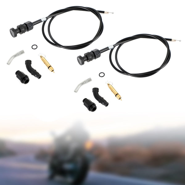 2x kit de émbolo del cable del estrangulador del carburador adecuado para Honda Rancher TRX350 FM TM 00-06 Genérico