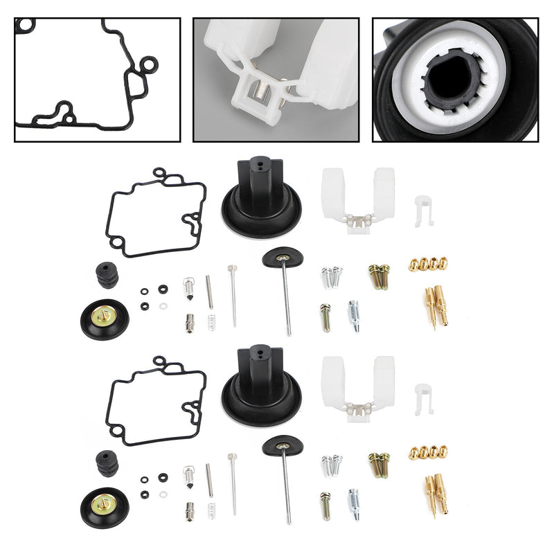 Kit de reconstrução de carburador 2X Bomba aceleradora adequada para KT CVK24 Scooter Racing Genérico