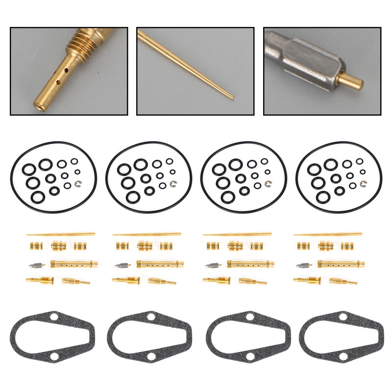 Kit de reconstrucción de carburador 4X para HONDA CB500 CB500K Four 1971-1973 genérico