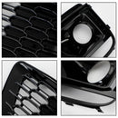 Audi Q5 SQ5 2018-2020 RSQ5 svart honeycomb tåkelysgitter foran