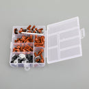 158x Kit de tornillos de Clip potenciador naranja para motocicleta, Perno de parabrisas Universal