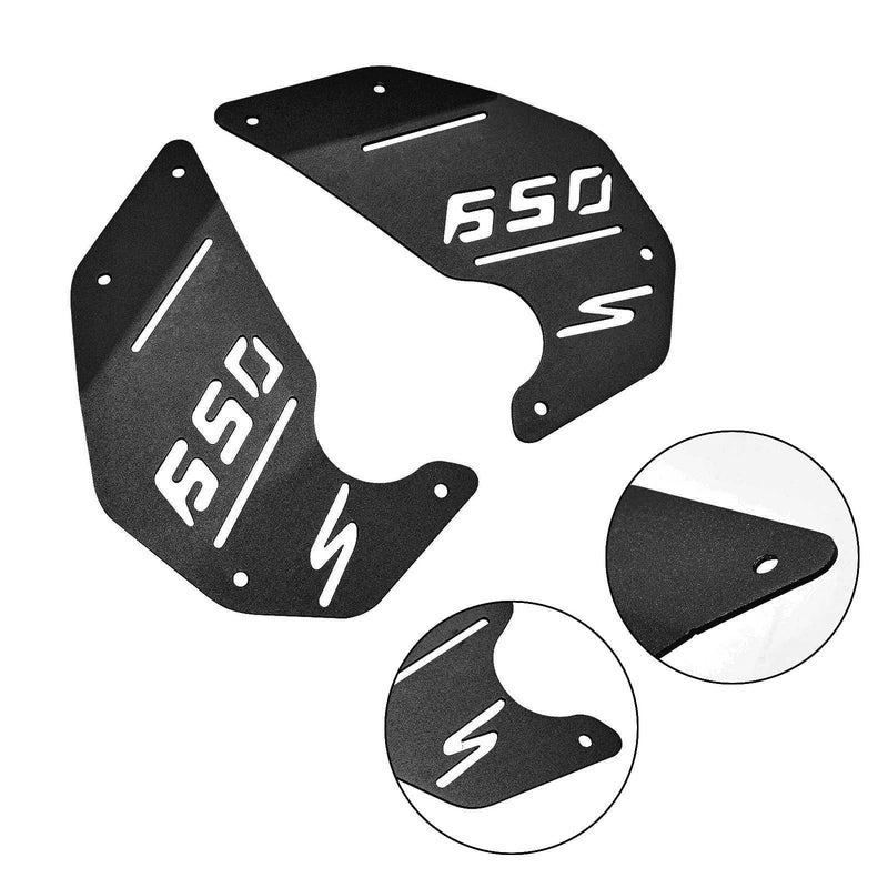 Kawasaki Vulcan S En650 Vn650 15-22 CNC Placa de cobertura da carenagem lateral do motor preta