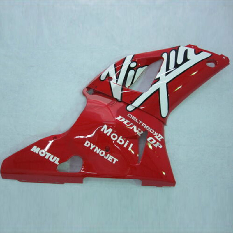 Fairing Sett Passer Yamaha YZF R1 YZF-R1 1998-1999 Rød Generisk