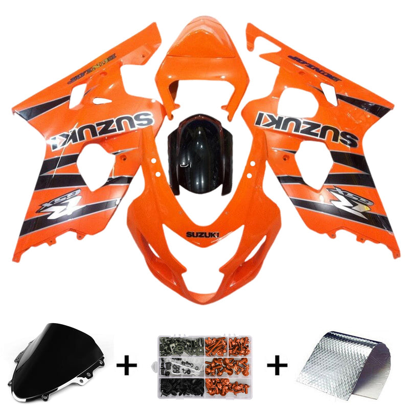 2004-2005 Suzuki GSXR 600/750 K4 Formsprutad kåpa Set Body Plast ABS