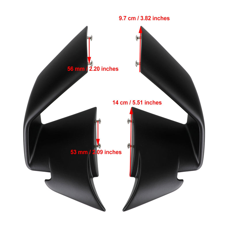 BMW S1000RR 2019-2022 frontspoiler vindvinger kåpe