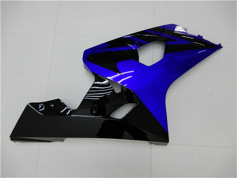 Verkleidungs-Einspritz-Kunststoff-Set, Blau, Schwarz, passend für Suzuki GSXR600/750 2004–2005