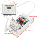 10000W SCR Digital Spændingsregulator Hastighedsregulator Dimmer Termostat AC 220V 80A